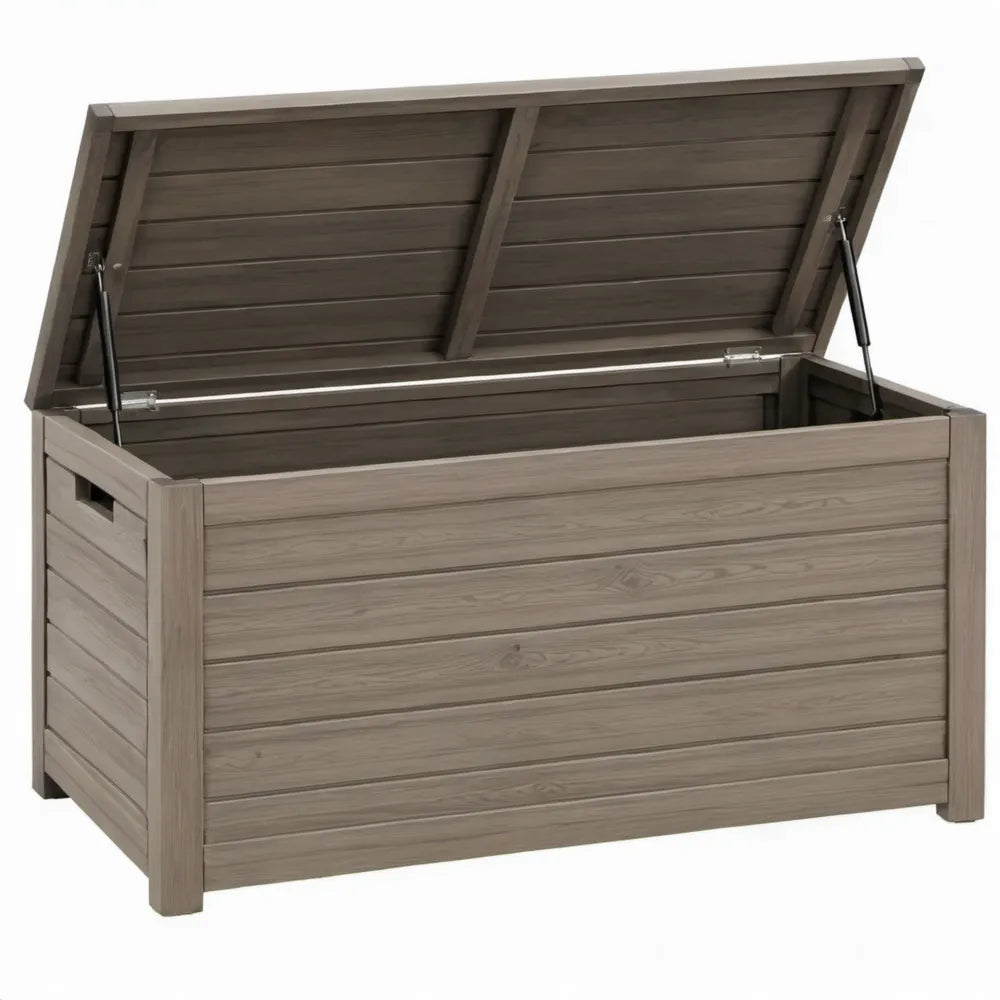 Tuinopbergkist 120 x 50 x 60 cm Grijs Massief Acaciahout